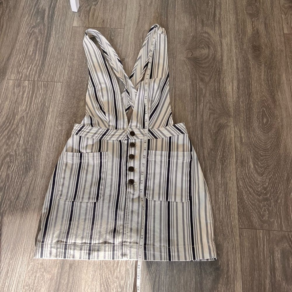 Free People Old School Love Jumper Pinstripe Mini Dress – Size 6 - Picture 3 of 12